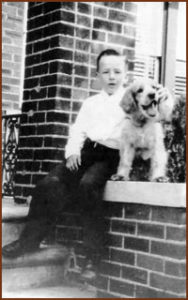 Howard Christensen with his dog